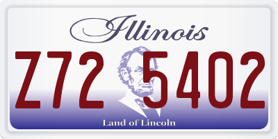 IL license plate Z725402
