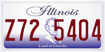 IL license plate Z725404