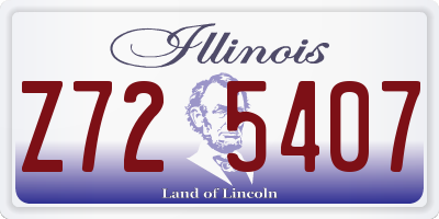 IL license plate Z725407