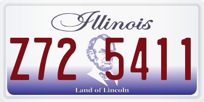 IL license plate Z725411