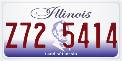 IL license plate Z725414