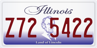 IL license plate Z725422
