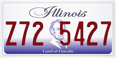 IL license plate Z725427
