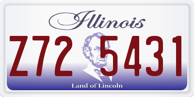 IL license plate Z725431