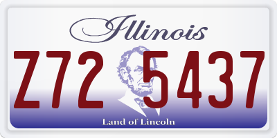 IL license plate Z725437