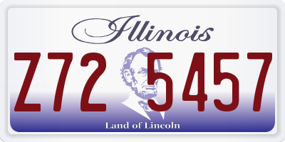 IL license plate Z725457