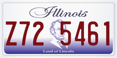 IL license plate Z725461