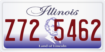 IL license plate Z725462