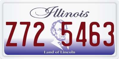 IL license plate Z725463