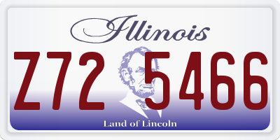 IL license plate Z725466