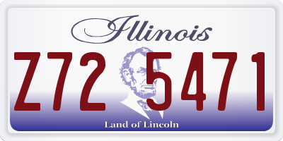 IL license plate Z725471