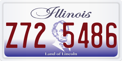 IL license plate Z725486