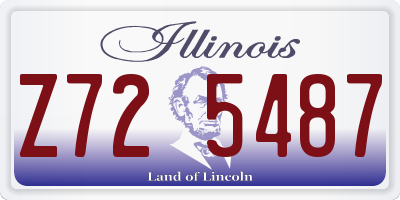 IL license plate Z725487