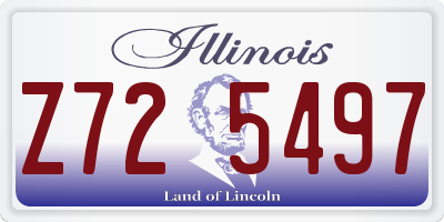 IL license plate Z725497