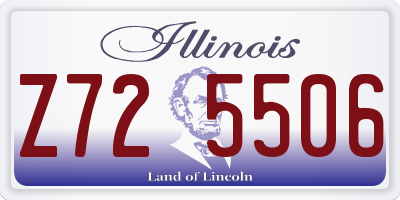 IL license plate Z725506