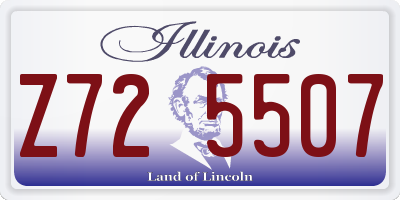 IL license plate Z725507