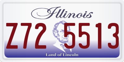 IL license plate Z725513