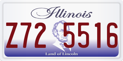IL license plate Z725516