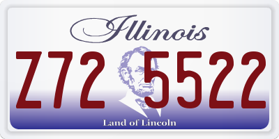 IL license plate Z725522