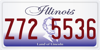 IL license plate Z725536