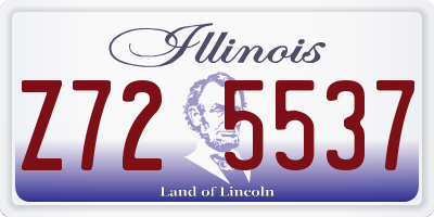 IL license plate Z725537