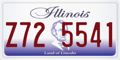 IL license plate Z725541