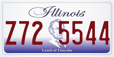 IL license plate Z725544