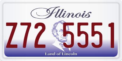 IL license plate Z725551