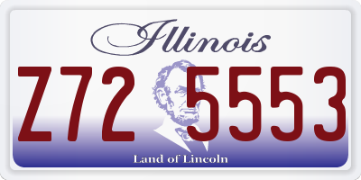 IL license plate Z725553