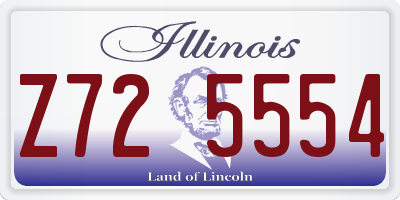 IL license plate Z725554