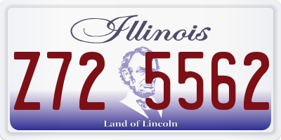 IL license plate Z725562