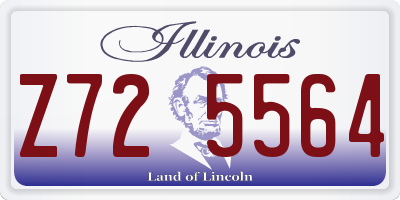 IL license plate Z725564