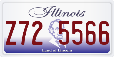 IL license plate Z725566