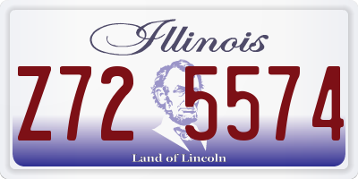 IL license plate Z725574