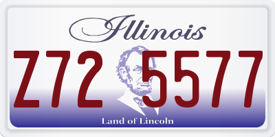 IL license plate Z725577