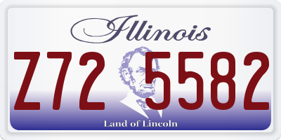IL license plate Z725582