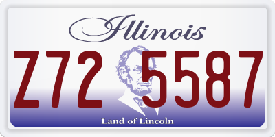 IL license plate Z725587