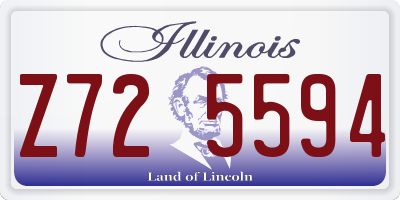 IL license plate Z725594