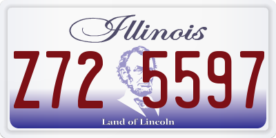 IL license plate Z725597