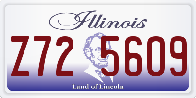 IL license plate Z725609