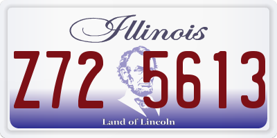 IL license plate Z725613