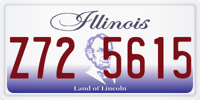 IL license plate Z725615