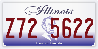 IL license plate Z725622