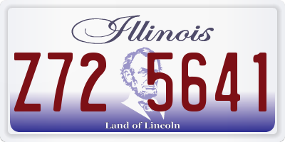 IL license plate Z725641
