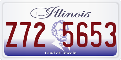 IL license plate Z725653