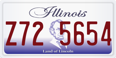 IL license plate Z725654