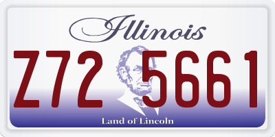 IL license plate Z725661