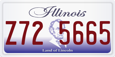 IL license plate Z725665