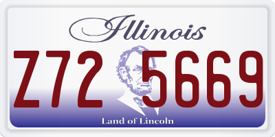 IL license plate Z725669