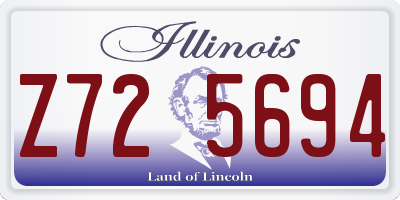 IL license plate Z725694
